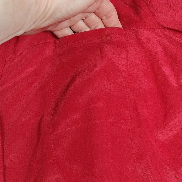 Tommy Bahama 100% silk women's long sleeved button down blouse size large - Picture 6 of 14